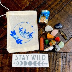 Crystal tumbles bag